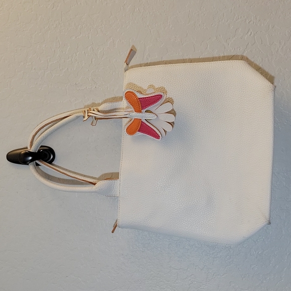 SHERALEAH Pebbled Bag Floral Detail DIY REHAB - Picture 1 of 16